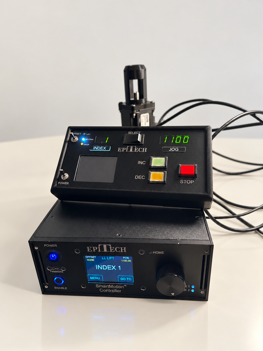 EpiTech sample-elevator control hardware and SmartMotion controller
